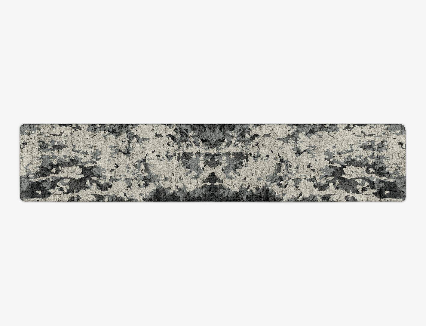 Roswell Grays Surface Art Runner Hand Tufted Bamboo Silk Custom Rug by Rug Artisan