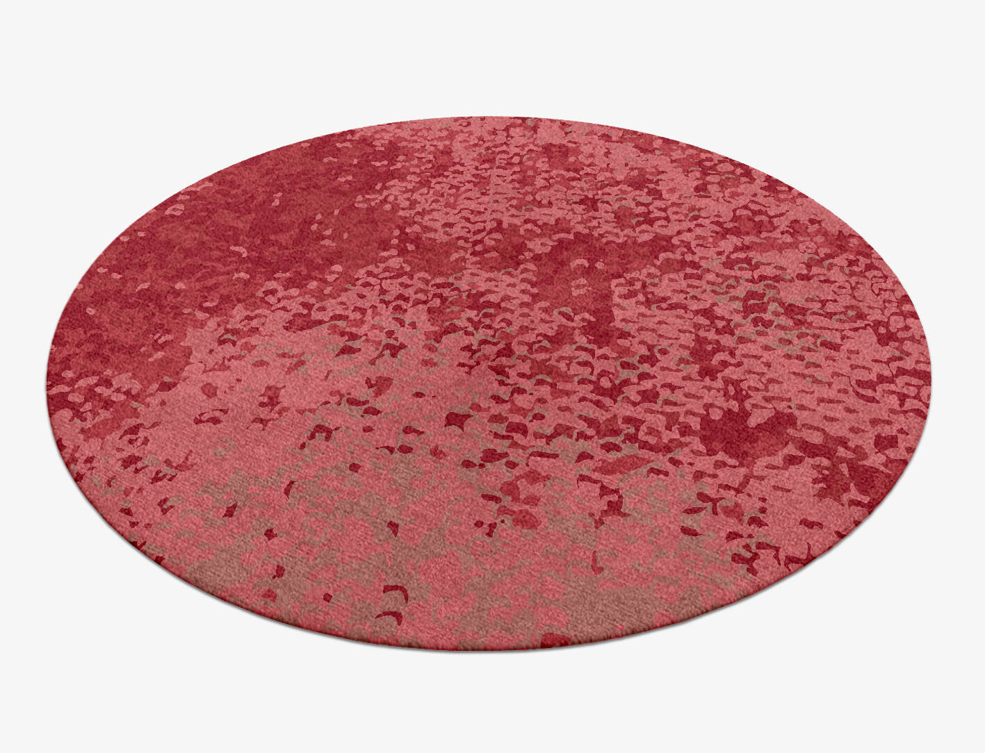 Royalia Gradation Round Hand Knotted Tibetan Wool Custom Rug by Rug Artisan