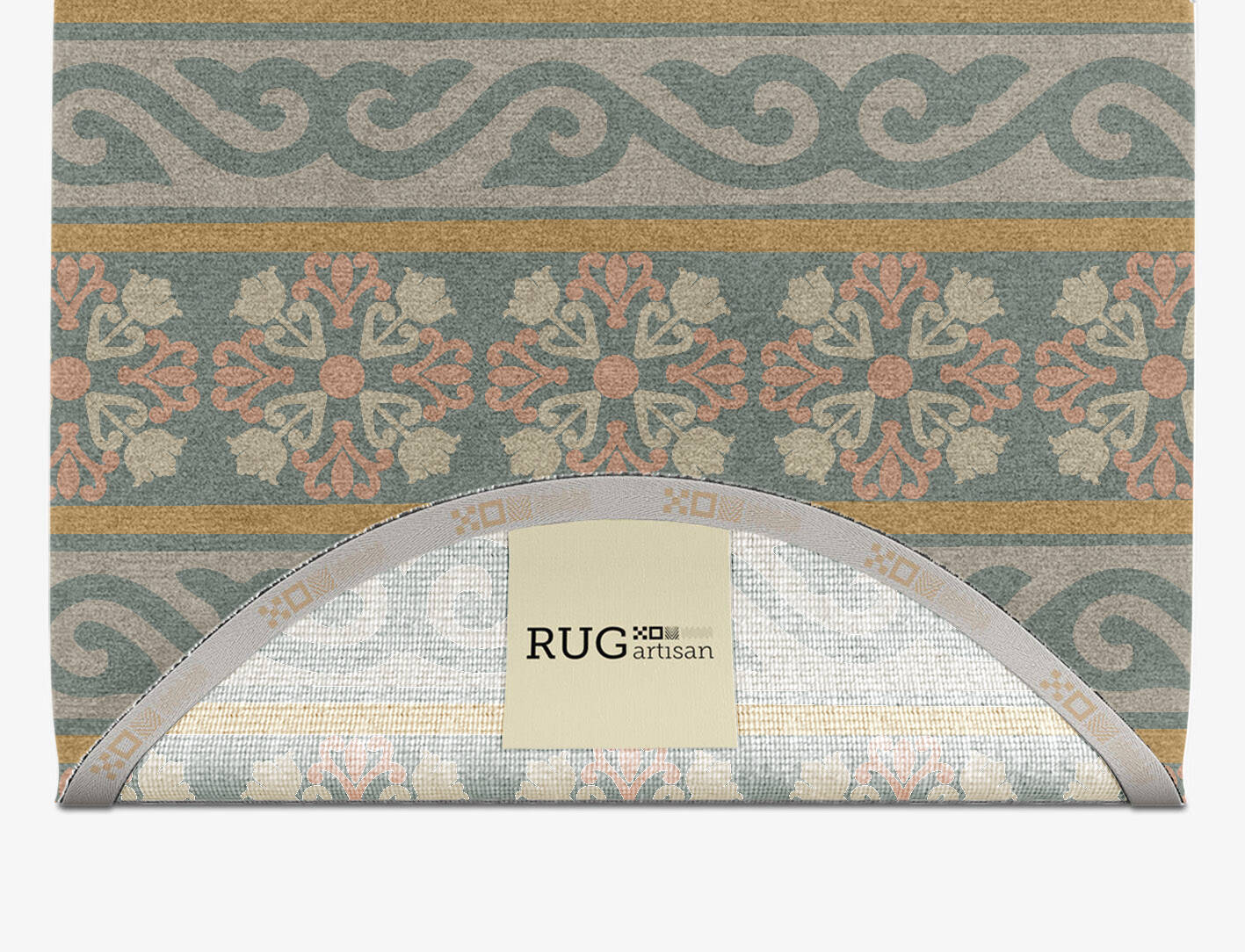 Rumi Blue Royal Capsule Hand Knotted Tibetan Wool Custom Rug by Rug Artisan