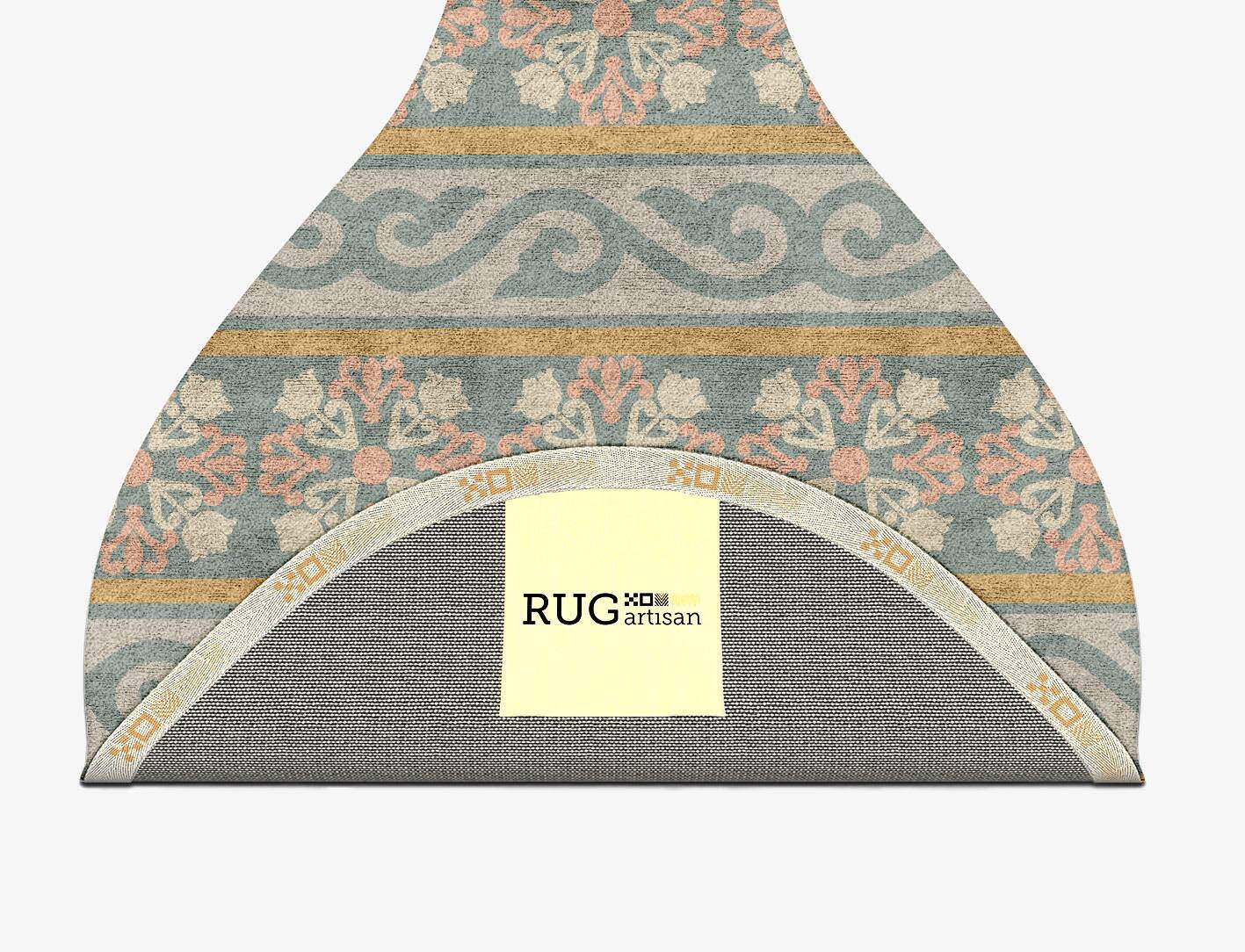 Rumi Blue Royal Drop Hand Tufted Bamboo Silk Custom Rug by Rug Artisan