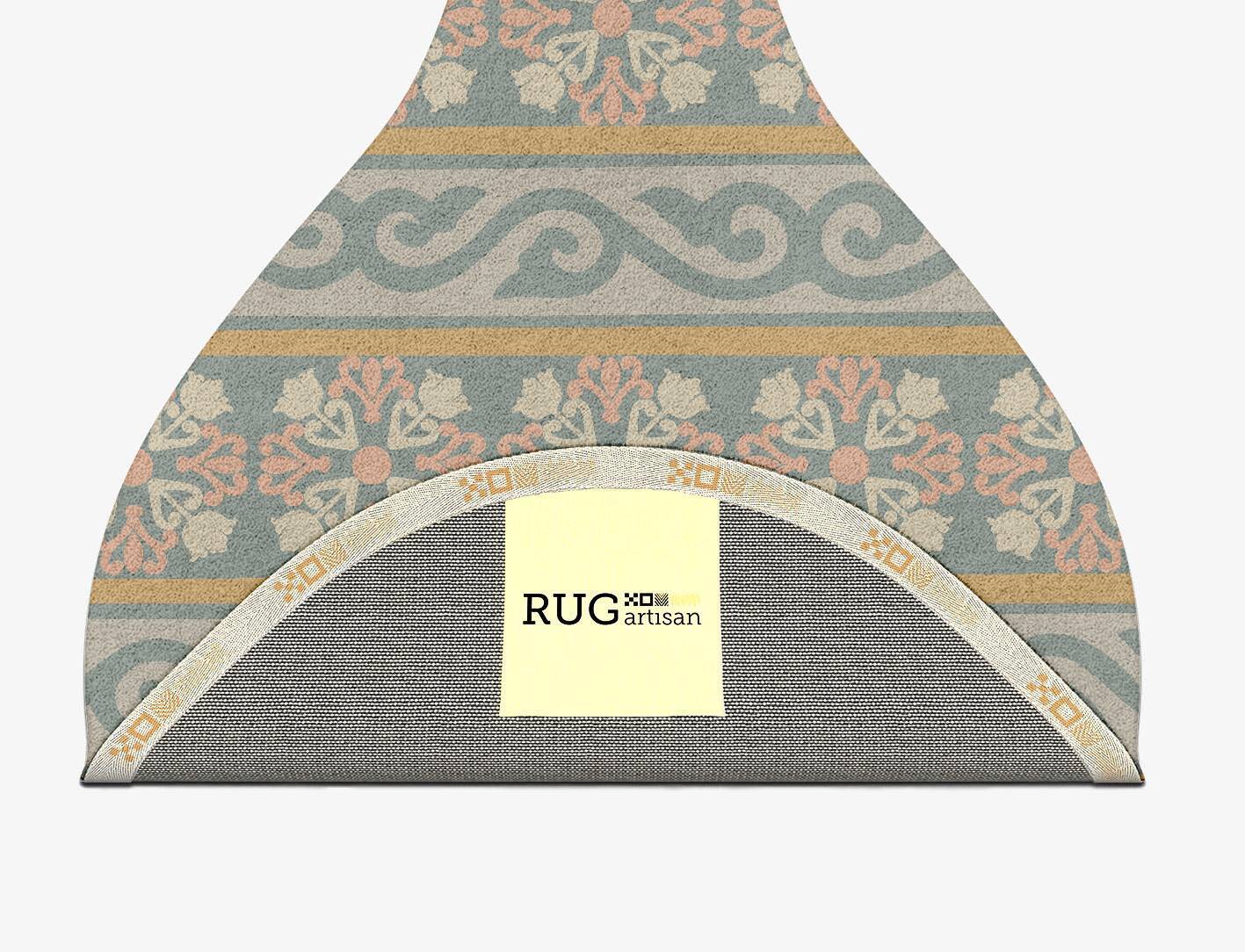 Rumi Blue Royal Drop Hand Tufted Pure Wool Custom Rug by Rug Artisan