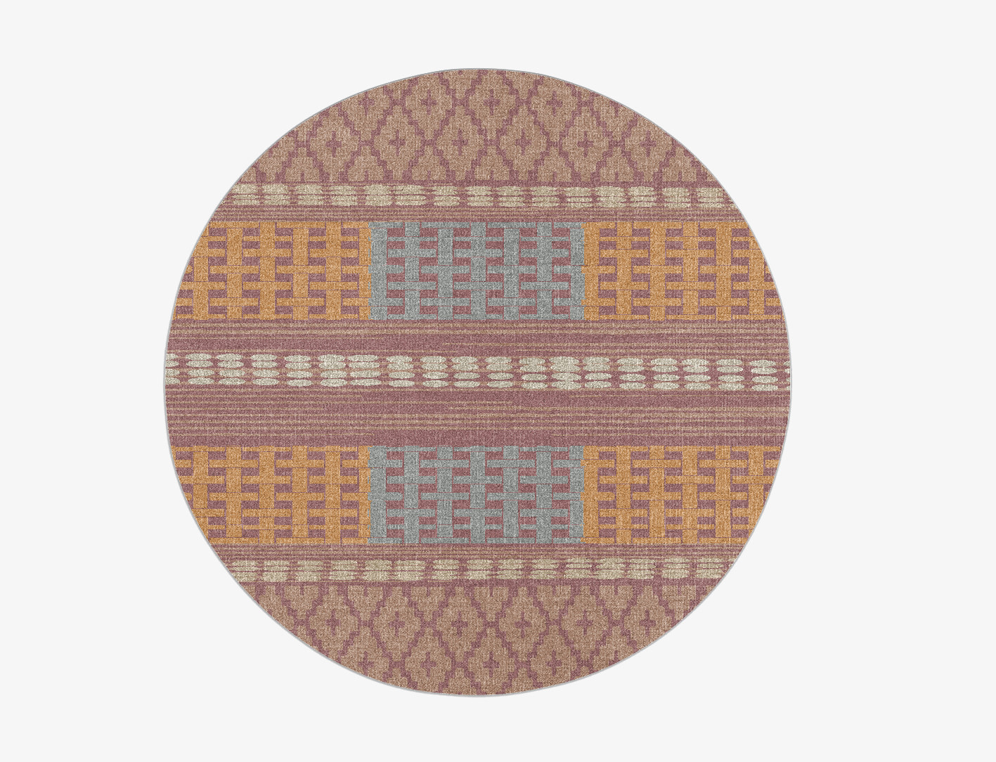 Russet Flatweaves Round Flatweave New Zealand Wool Custom Rug by Rug Artisan