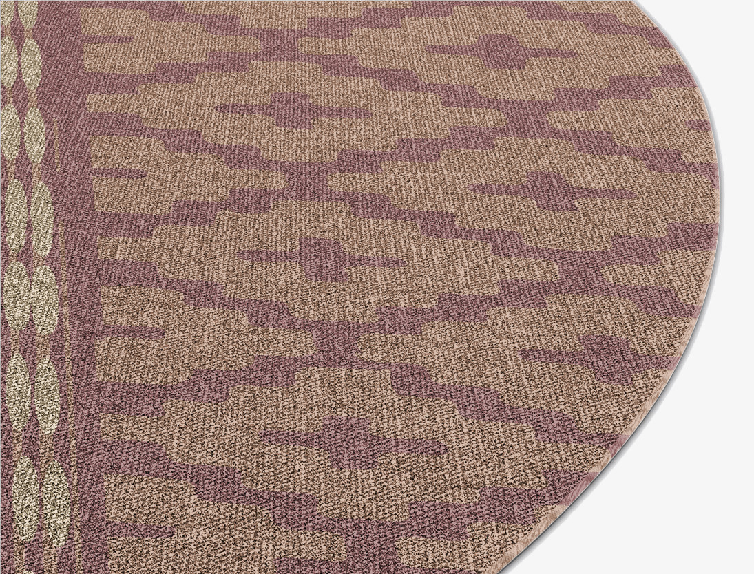 Russet Flatweaves Round Flatweave New Zealand Wool Custom Rug by Rug Artisan