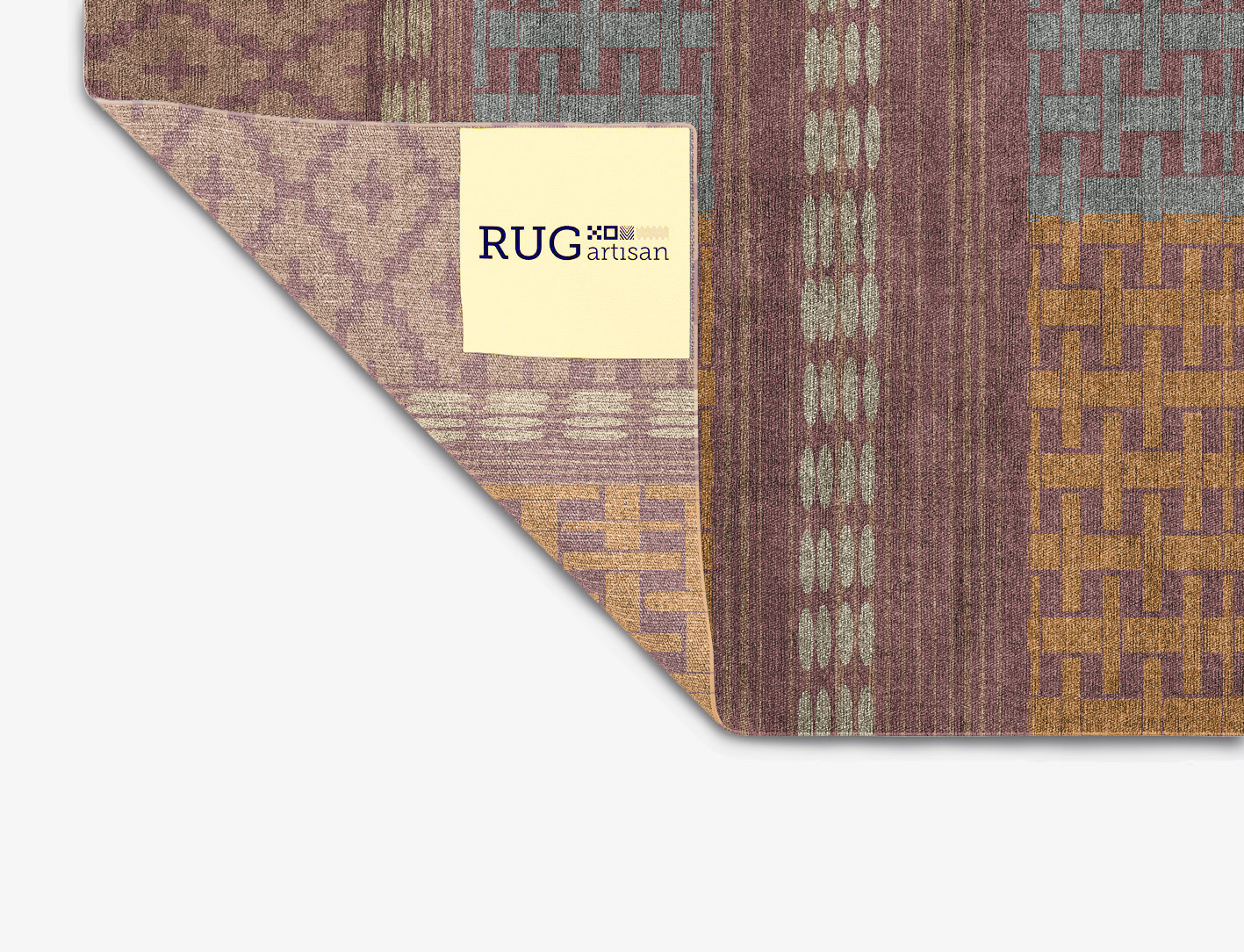 Russet Flatweaves Square Flatweave Bamboo Silk Custom Rug by Rug Artisan