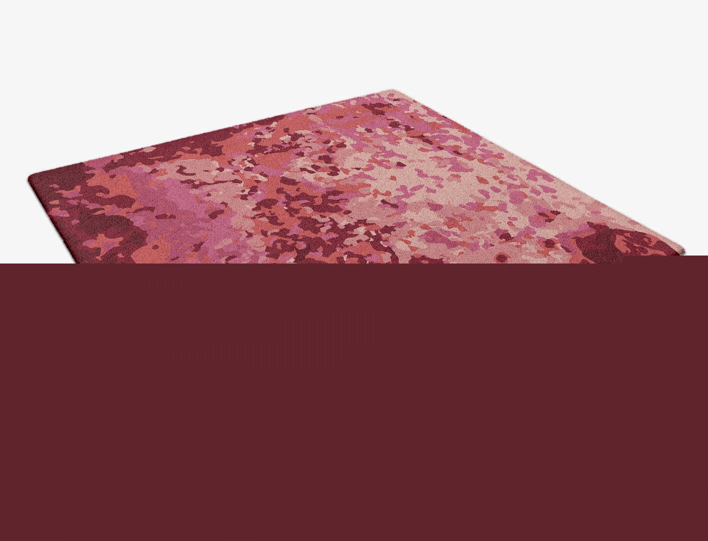 Rust Surface Art Square Hand Tufted Pure Wool Custom Rug by Rug Artisan