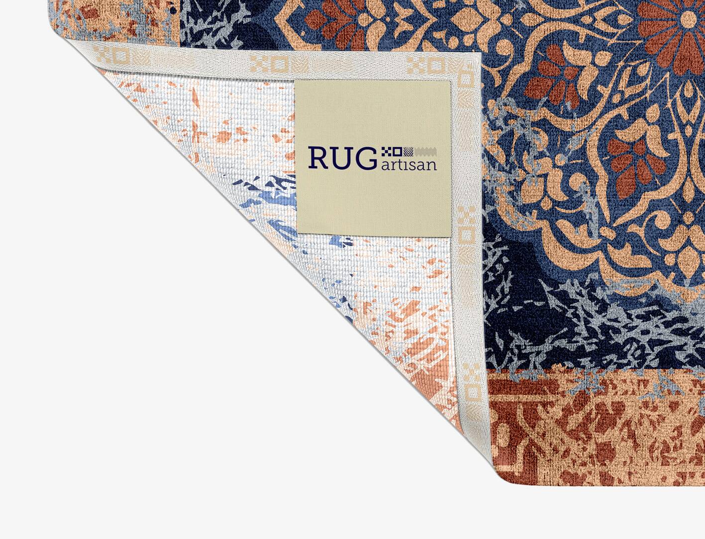 Rusted Rim Vintage Rectangle Hand Knotted Bamboo Silk Custom Rug by Rug Artisan