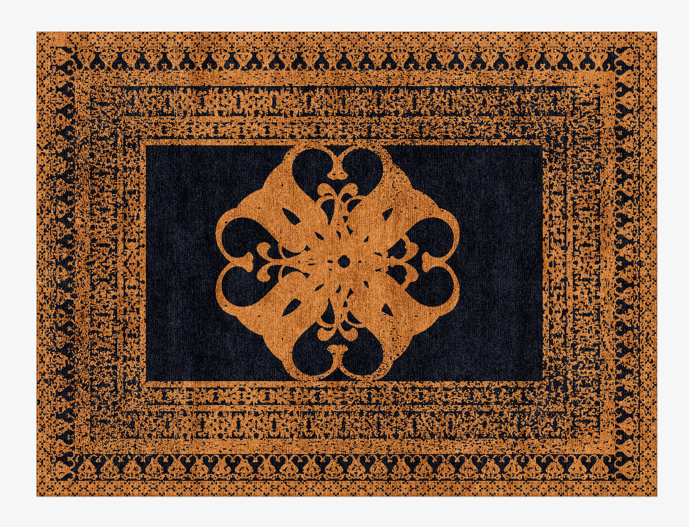 Sabat Vintage Rectangle Hand Knotted Bamboo Silk Custom Rug by Rug Artisan