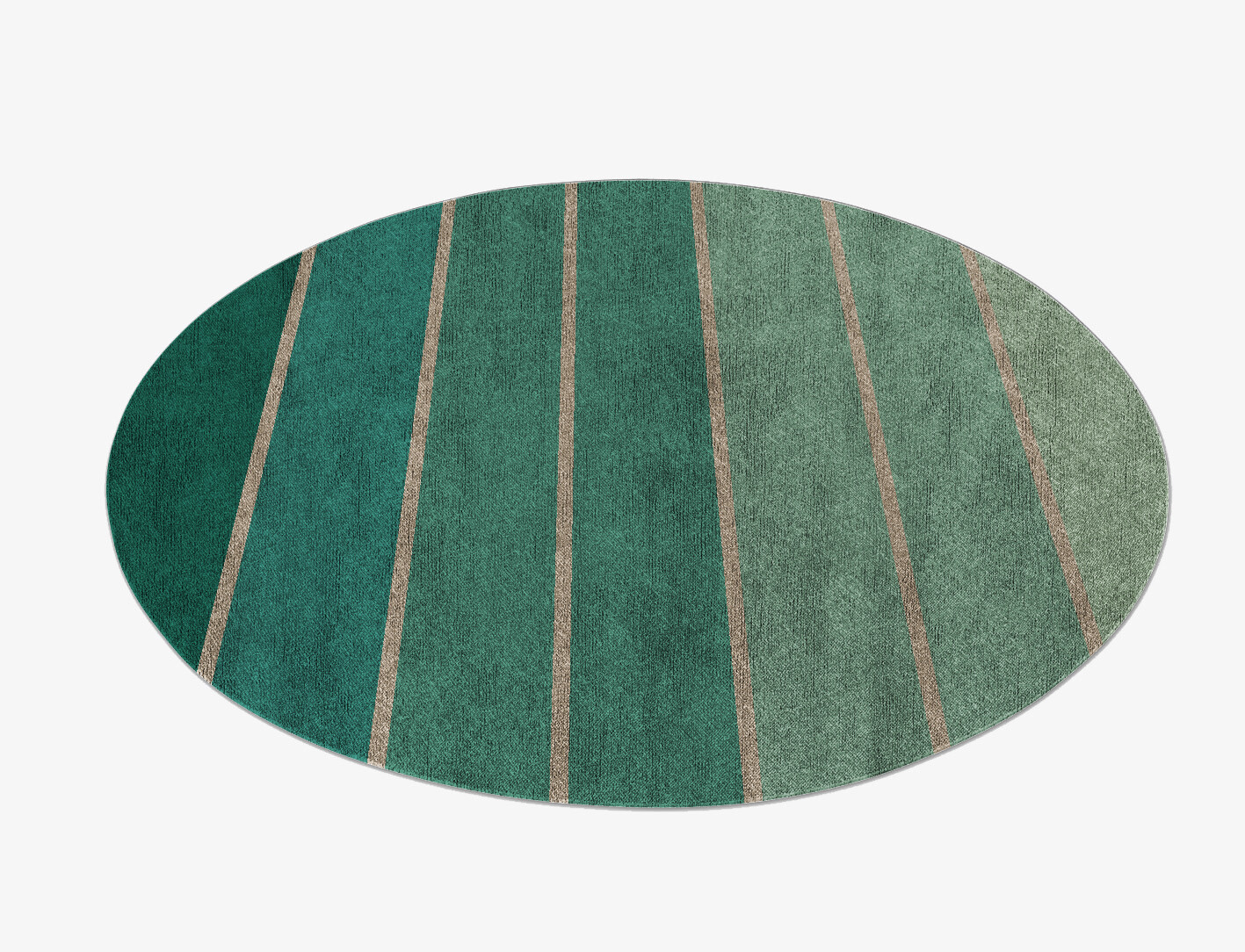 Sage Geometric Round Flatweave Bamboo Silk Custom Rug by Rug Artisan