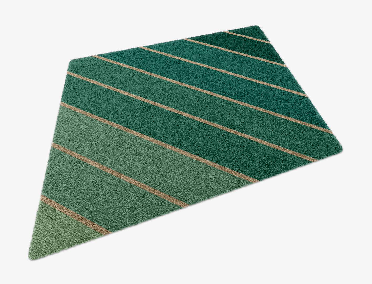 Sage Geometric Diamond Hand Knotted Tibetan Wool Custom Rug by Rug Artisan