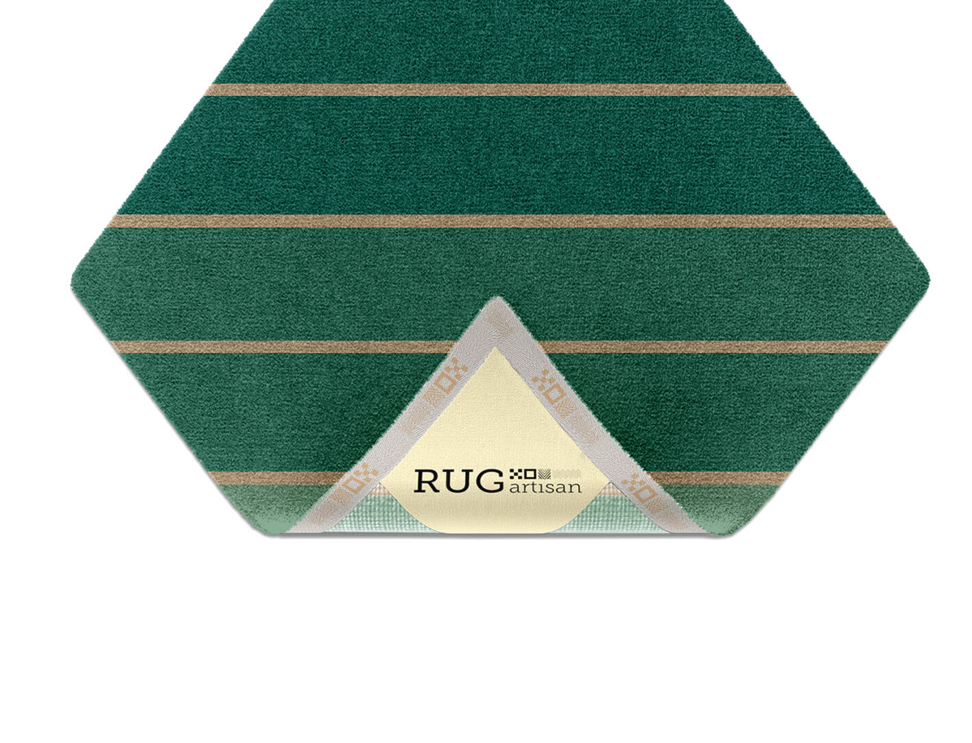 Sage Geometric Diamond Hand Knotted Tibetan Wool Custom Rug by Rug Artisan