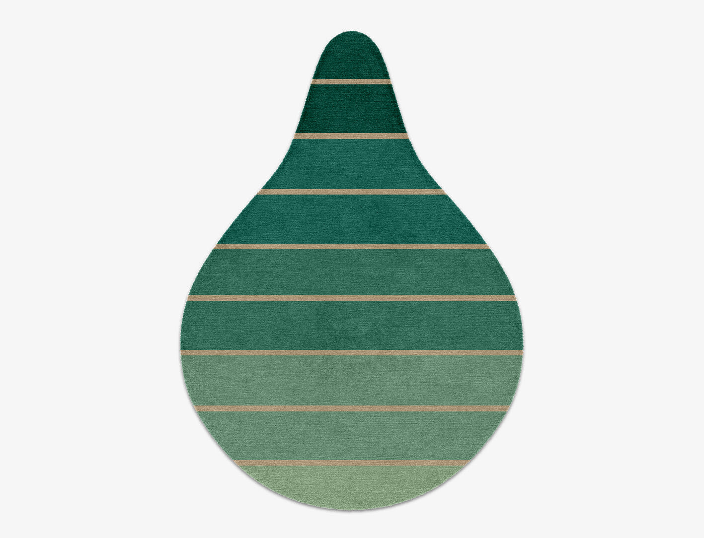 Sage Geometric Drop Hand Knotted Tibetan Wool Custom Rug by Rug Artisan