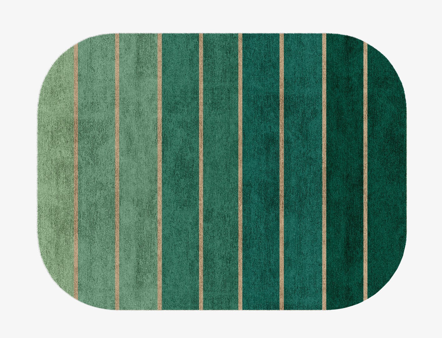 Sage Geometric Oblong Hand Knotted Bamboo Silk Custom Rug by Rug Artisan