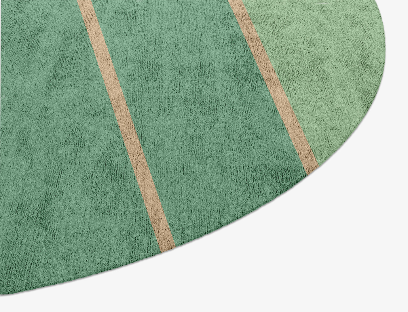 Sage Geometric Oval Hand Knotted Bamboo Silk Custom Rug by Rug Artisan