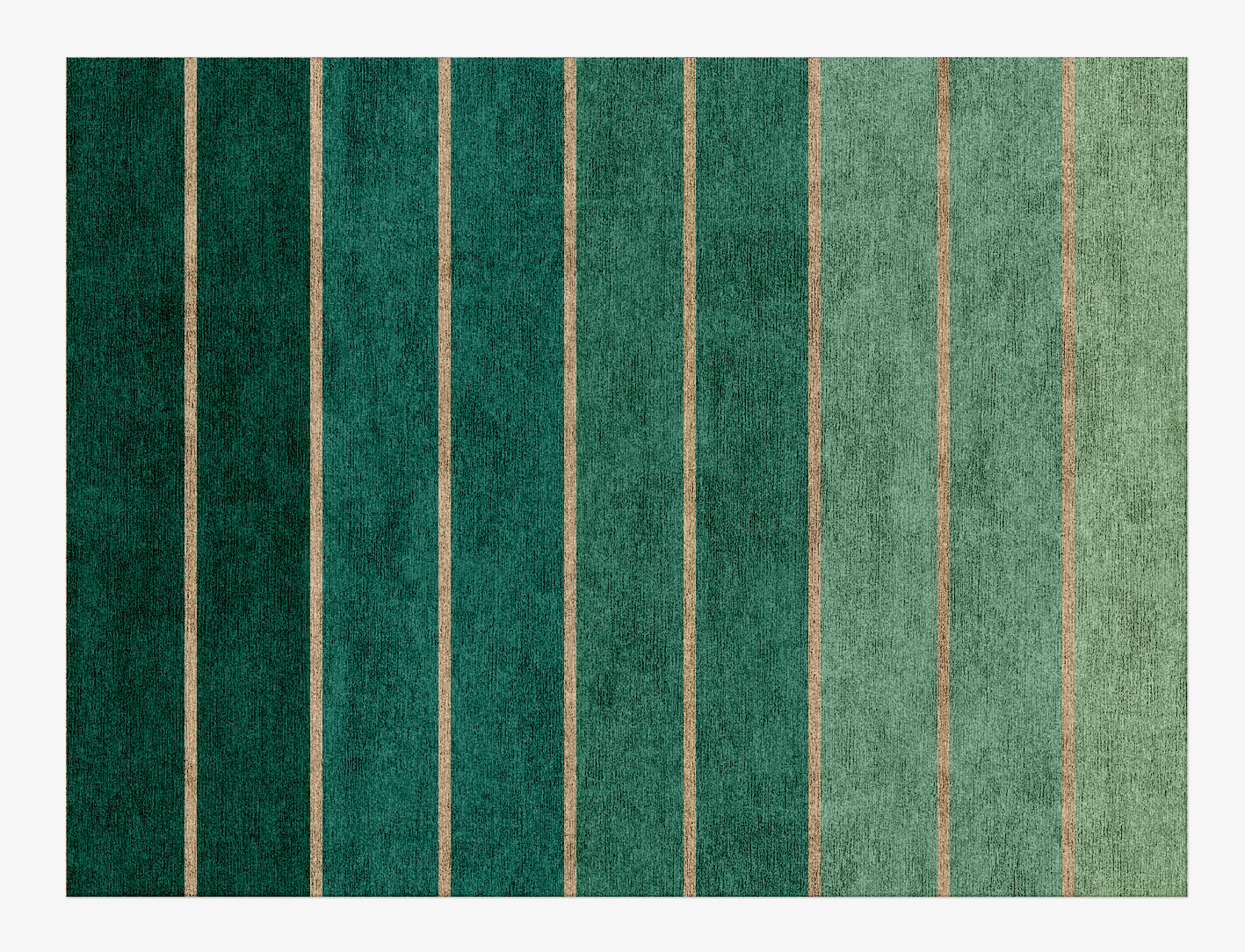 Sage Geometric Rectangle Hand Knotted Bamboo Silk Custom Rug by Rug Artisan