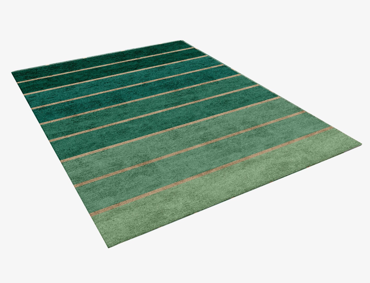 Sage Geometric Rectangle Hand Knotted Bamboo Silk Custom Rug by Rug Artisan