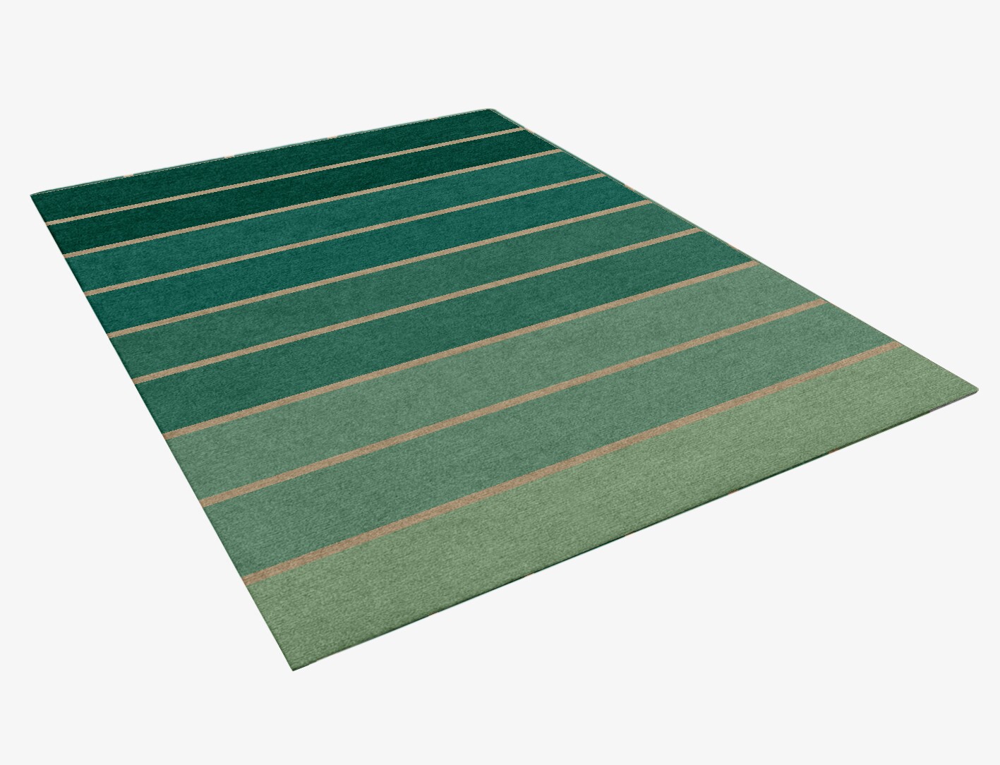 Sage Geometric Rectangle Hand Knotted Tibetan Wool Custom Rug by Rug Artisan