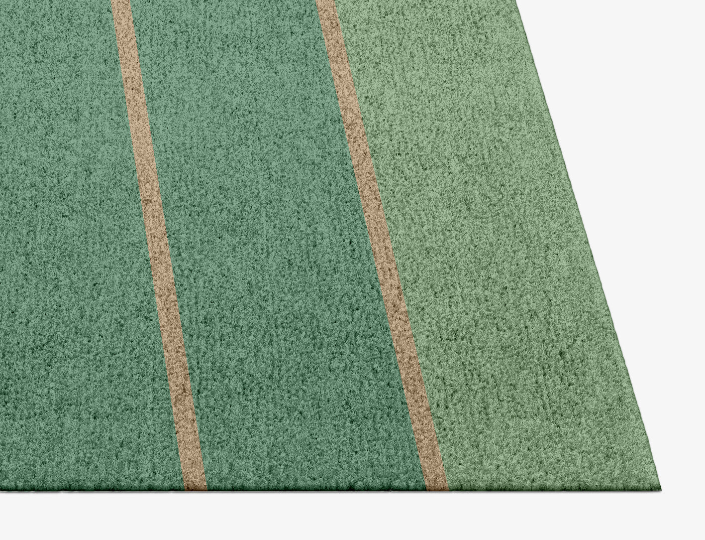 Sage Geometric Rectangle Hand Knotted Tibetan Wool Custom Rug by Rug Artisan