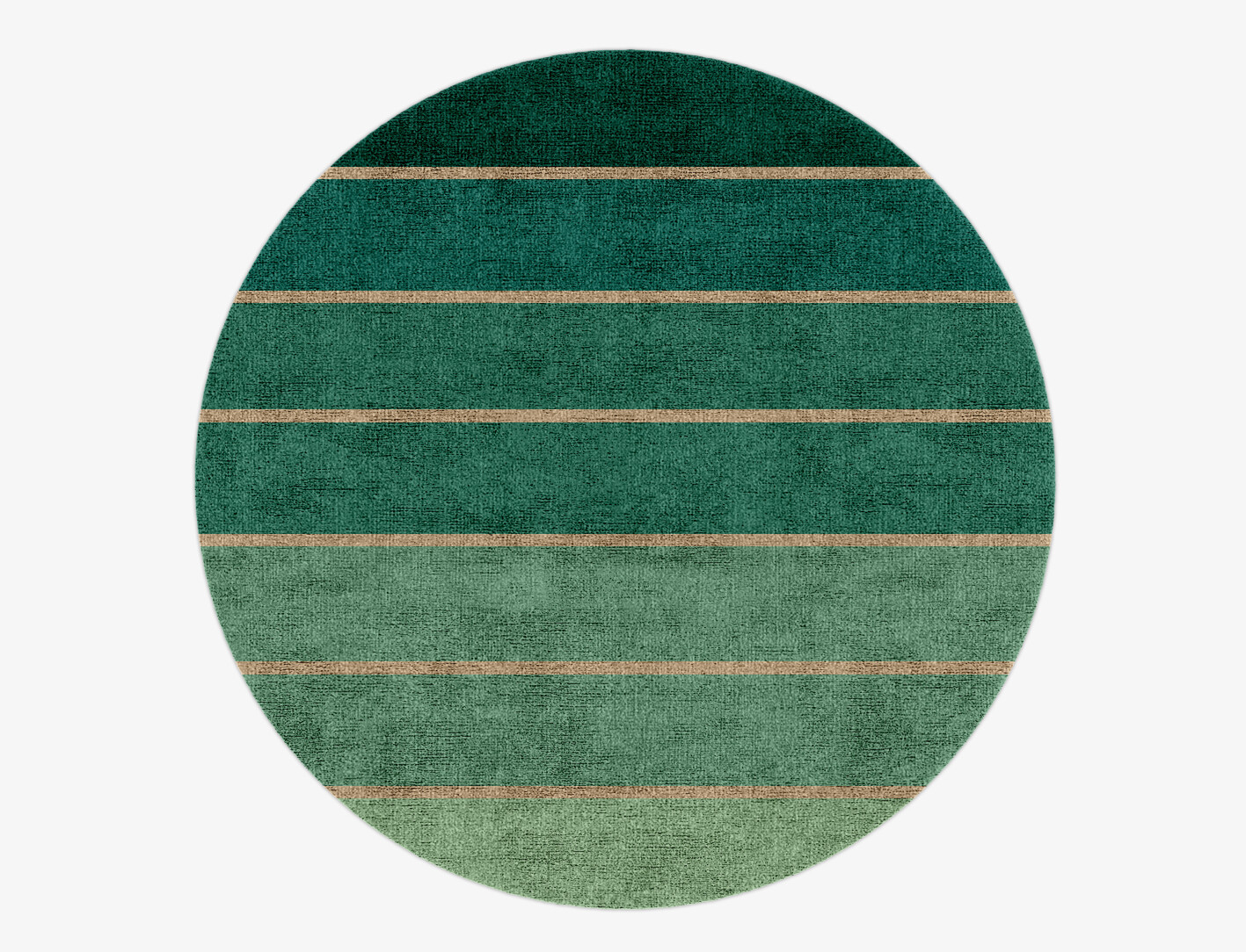 Sage Geometric Round Hand Knotted Bamboo Silk Custom Rug by Rug Artisan