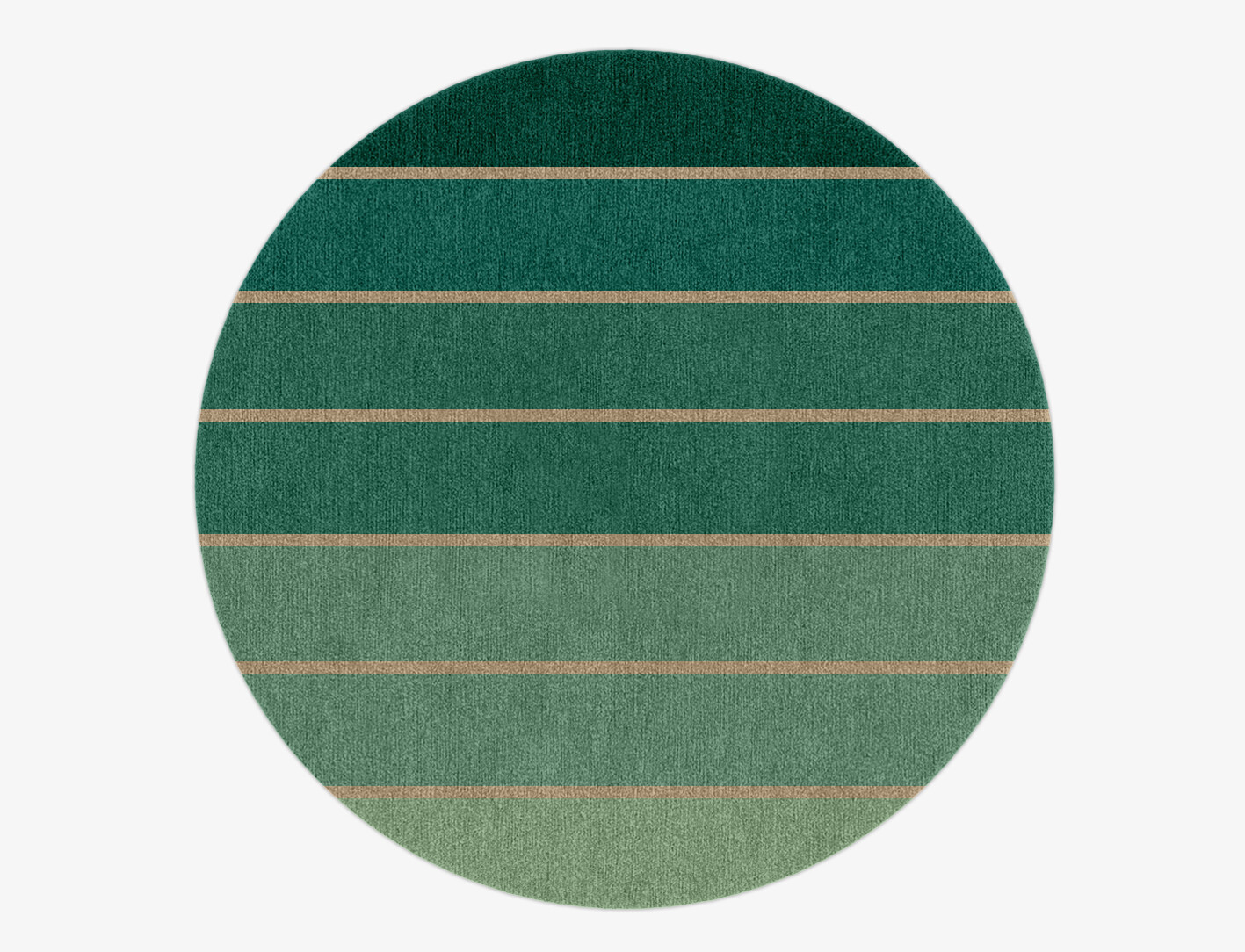 Sage Geometric Round Hand Knotted Tibetan Wool Custom Rug by Rug Artisan