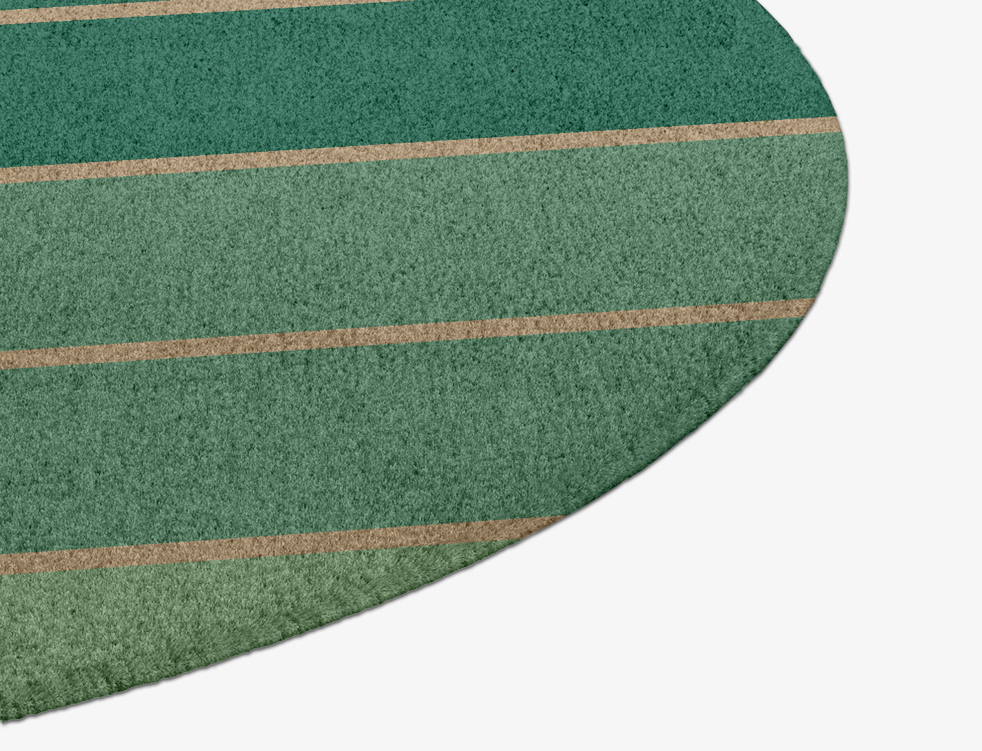 Sage Geometric Round Hand Knotted Tibetan Wool Custom Rug by Rug Artisan