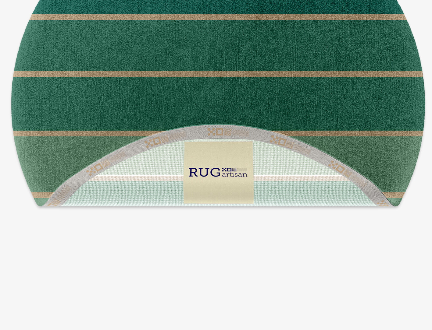 Sage Geometric Round Hand Knotted Tibetan Wool Custom Rug by Rug Artisan