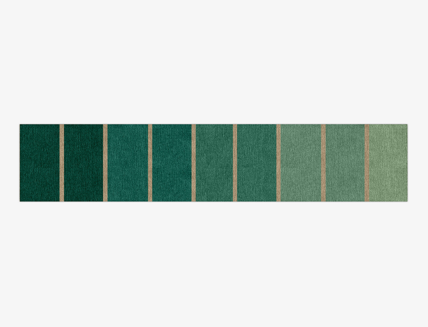 Sage Geometric Runner Hand Knotted Tibetan Wool Custom Rug by Rug Artisan