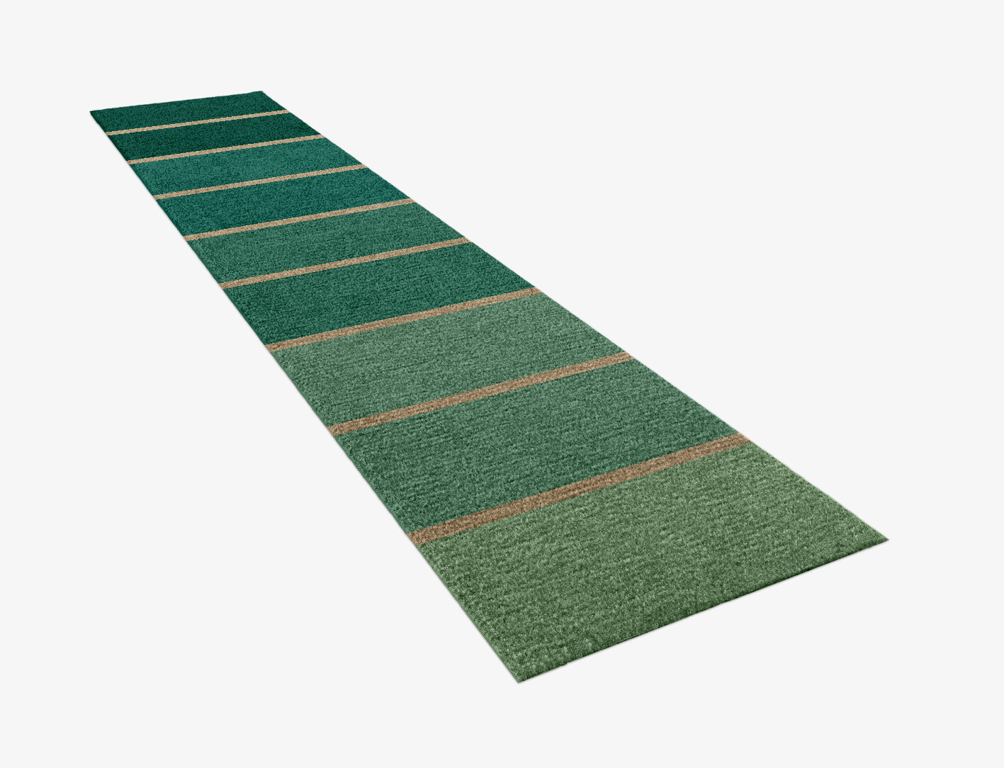 Sage Geometric Runner Hand Knotted Tibetan Wool Custom Rug by Rug Artisan