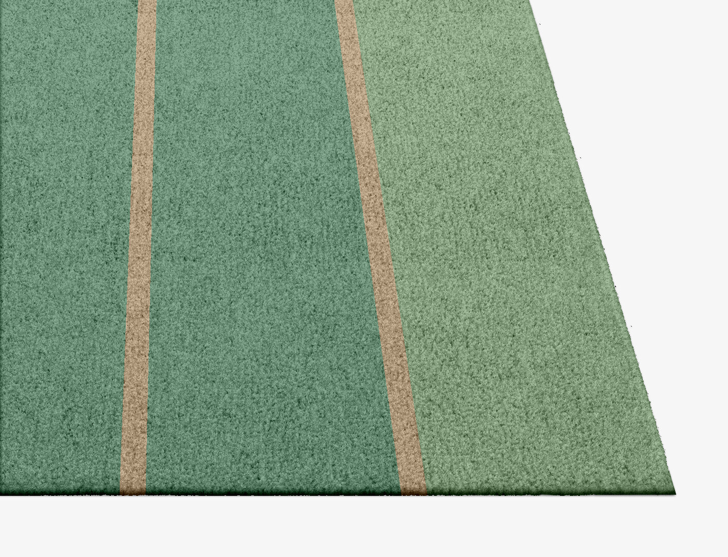 Sage Geometric Square Hand Knotted Tibetan Wool Custom Rug by Rug Artisan
