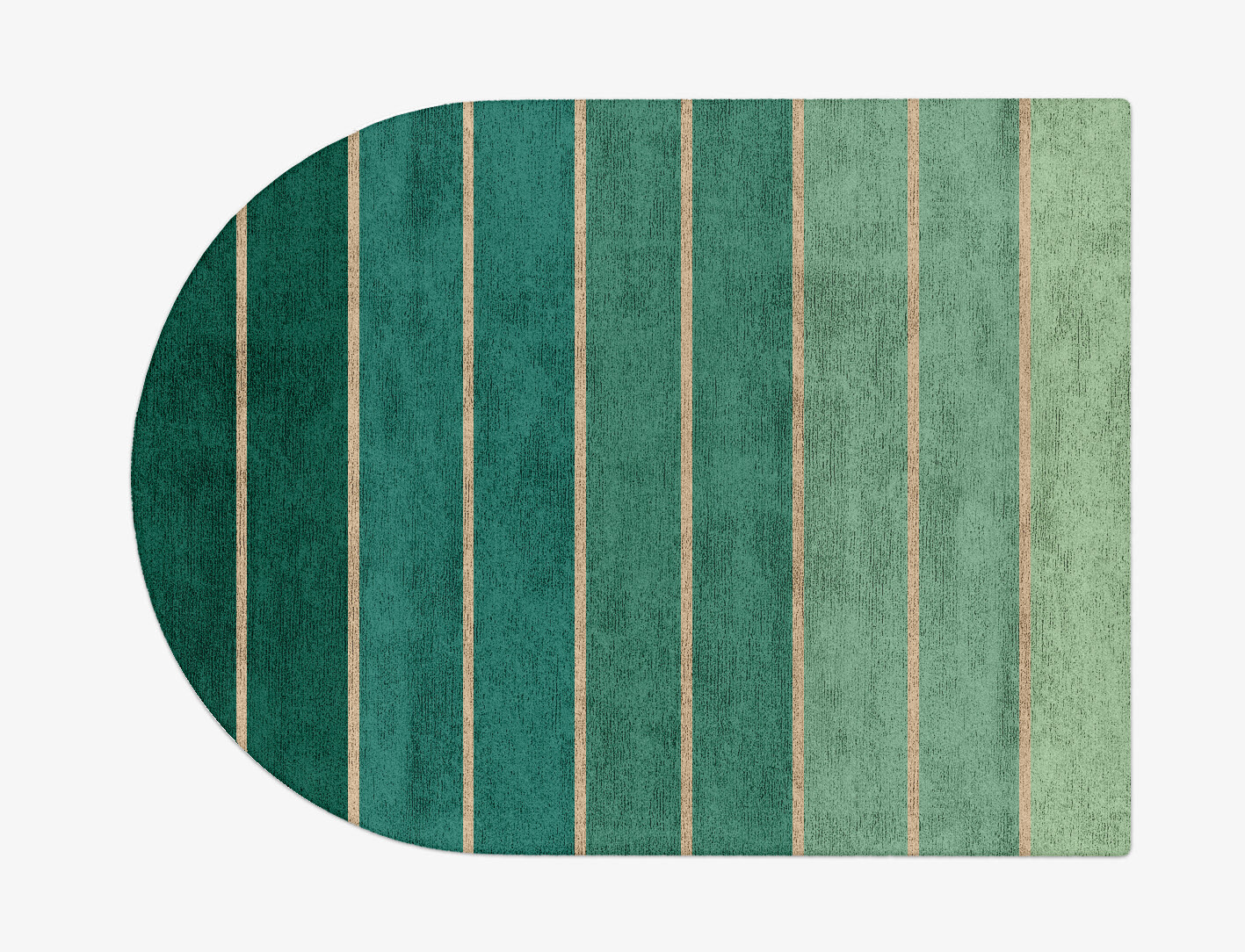 Sage Geometric Arch Hand Tufted Bamboo Silk Custom Rug by Rug Artisan