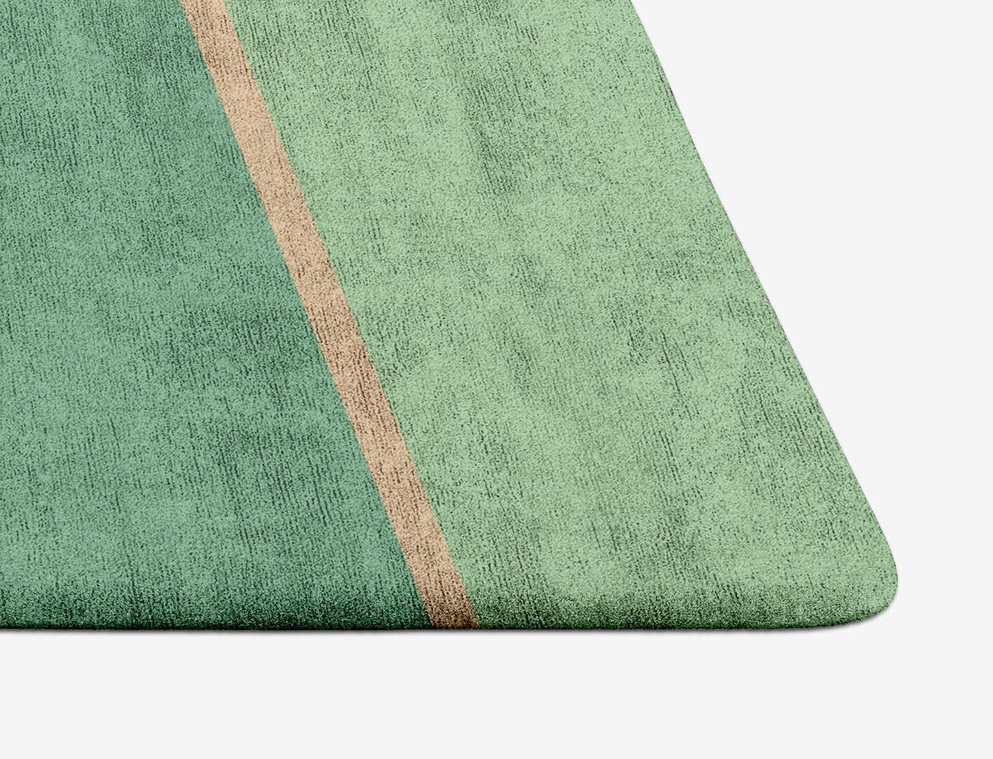 Sage Geometric Arch Hand Tufted Bamboo Silk Custom Rug by Rug Artisan