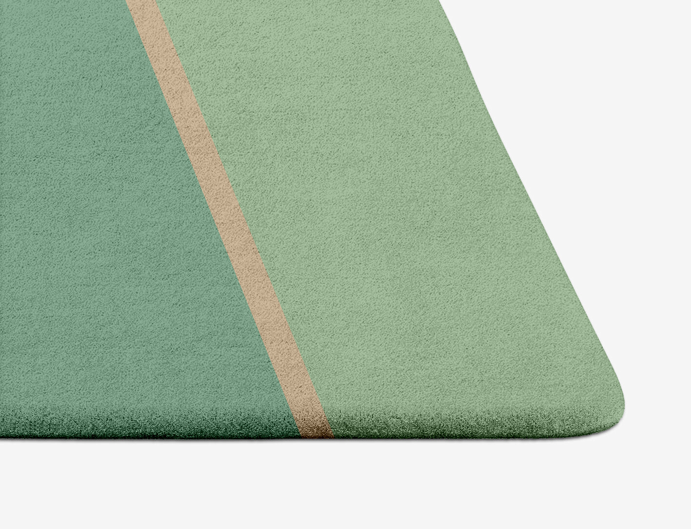 Sage Geometric Arch Hand Tufted Pure Wool Custom Rug by Rug Artisan