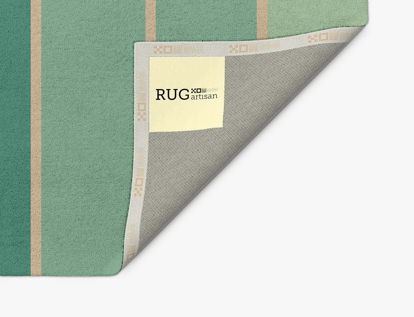 Sage Geometric Arch Hand Tufted Pure Wool Custom Rug by Rug Artisan