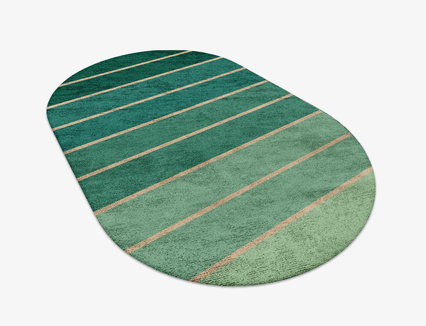 Sage Geometric Capsule Hand Tufted Bamboo Silk Custom Rug by Rug Artisan