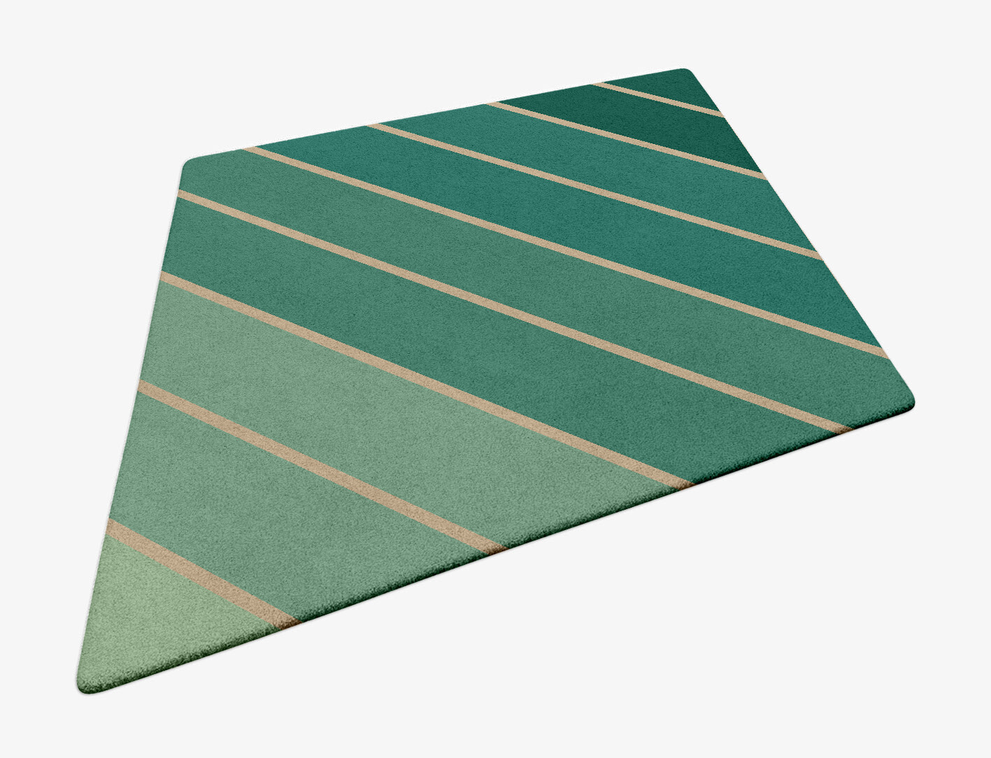 Sage Geometric Diamond Hand Tufted Pure Wool Custom Rug by Rug Artisan
