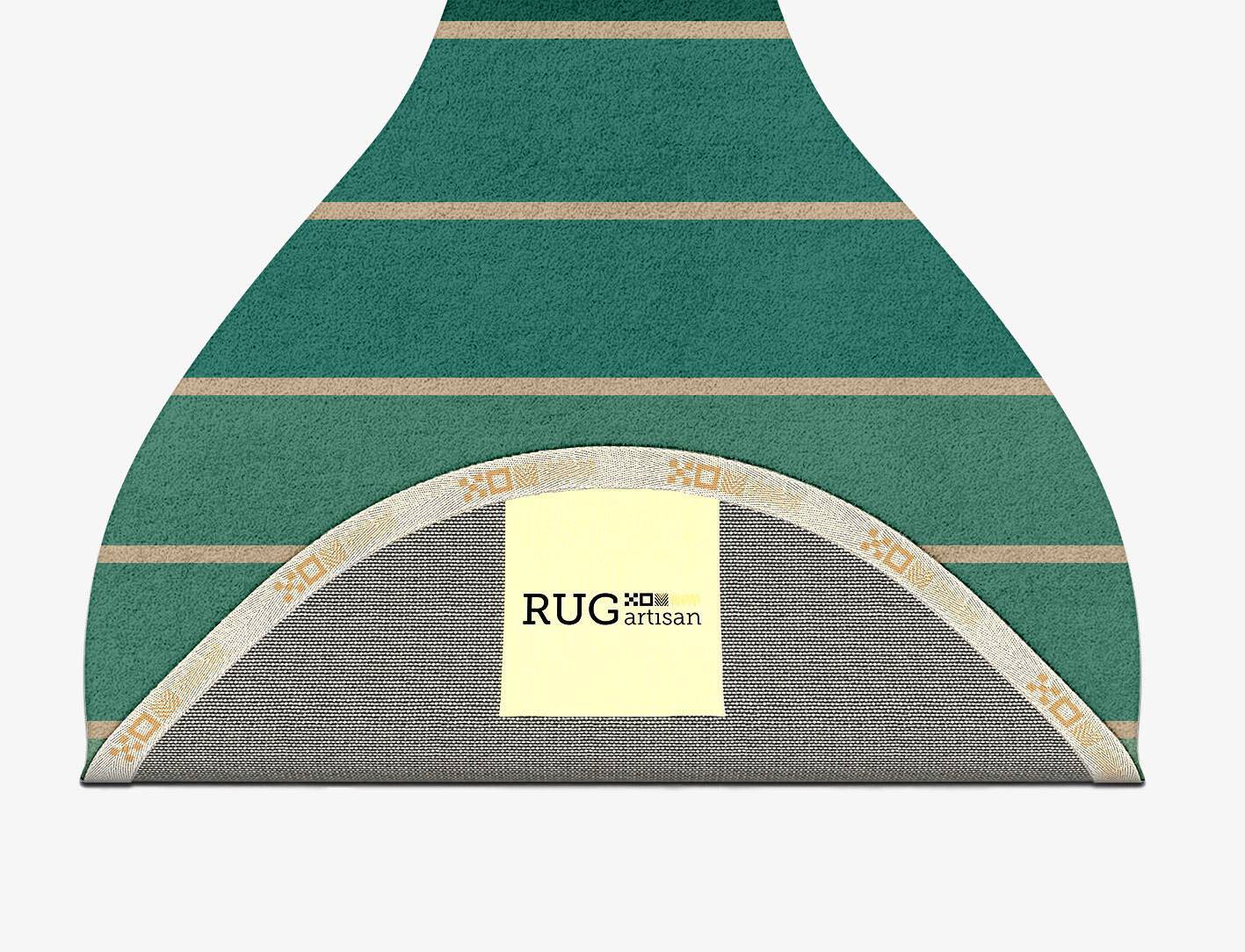 Sage Geometric Drop Hand Tufted Pure Wool Custom Rug by Rug Artisan