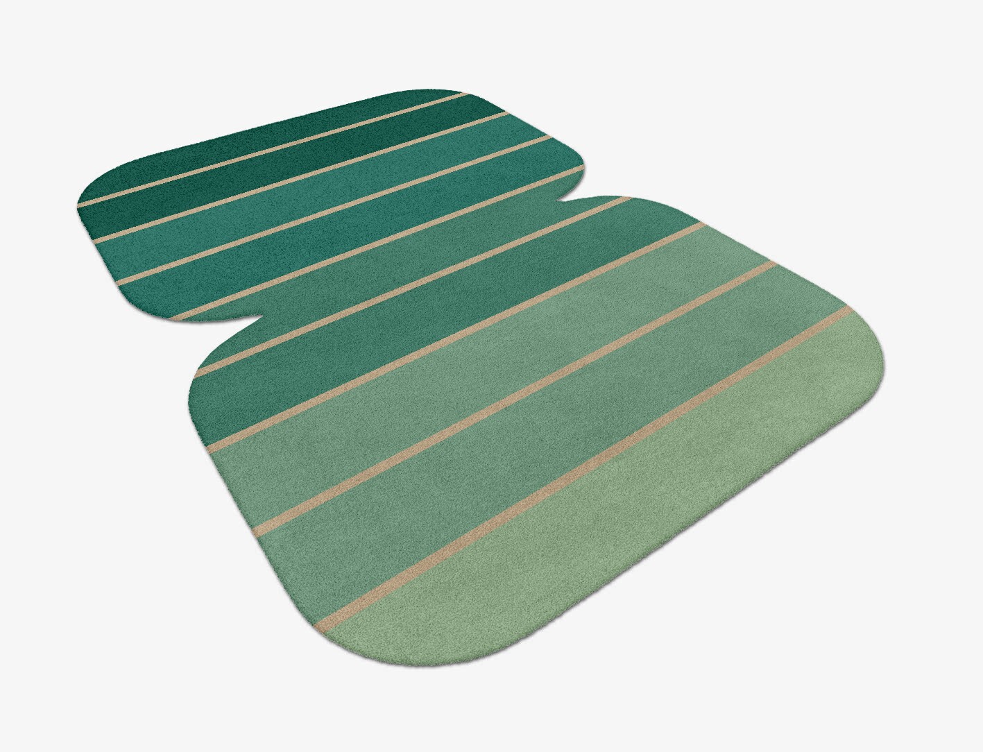 Sage Geometric Eight Hand Tufted Pure Wool Custom Rug by Rug Artisan