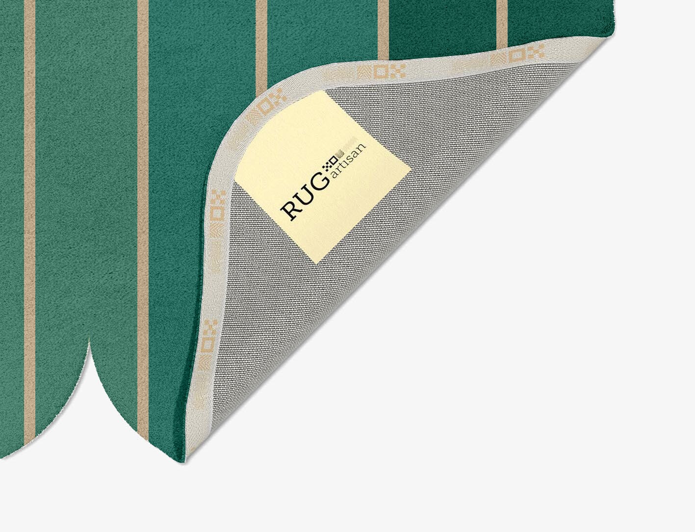 Sage Geometric Eight Hand Tufted Pure Wool Custom Rug by Rug Artisan
