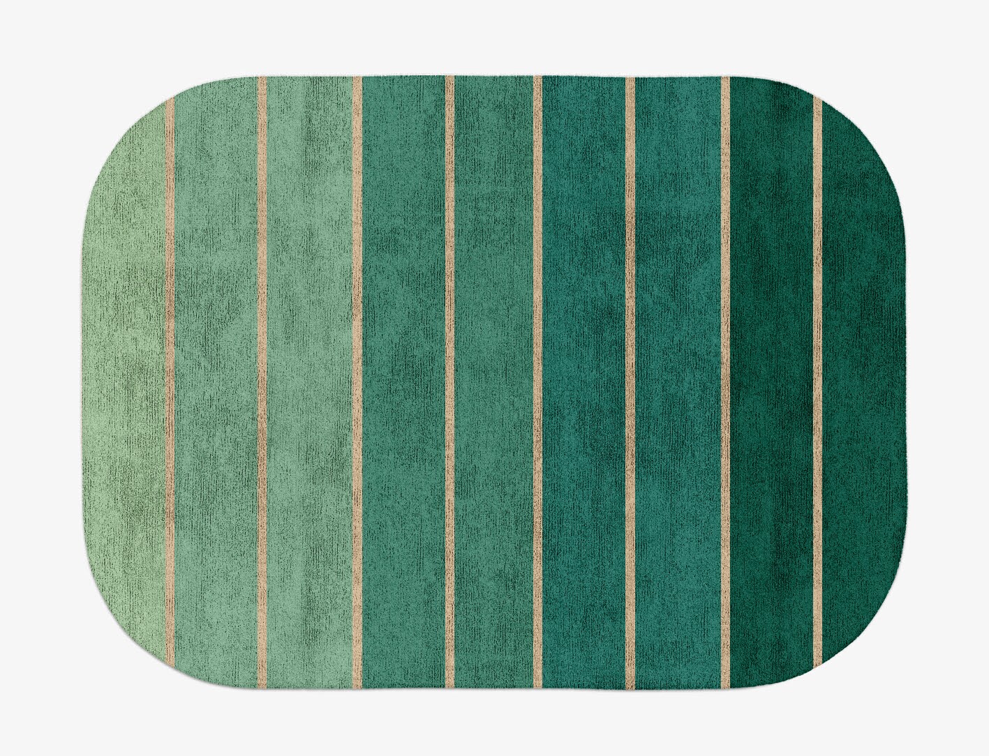 Sage Geometric Oblong Hand Tufted Bamboo Silk Custom Rug by Rug Artisan