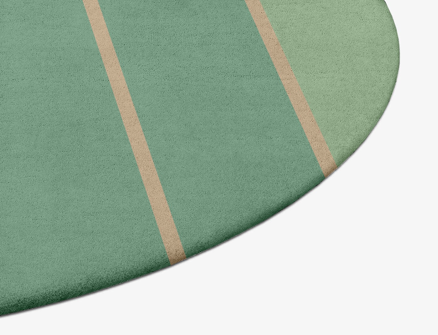 Sage Geometric Oval Hand Tufted Pure Wool Custom Rug by Rug Artisan