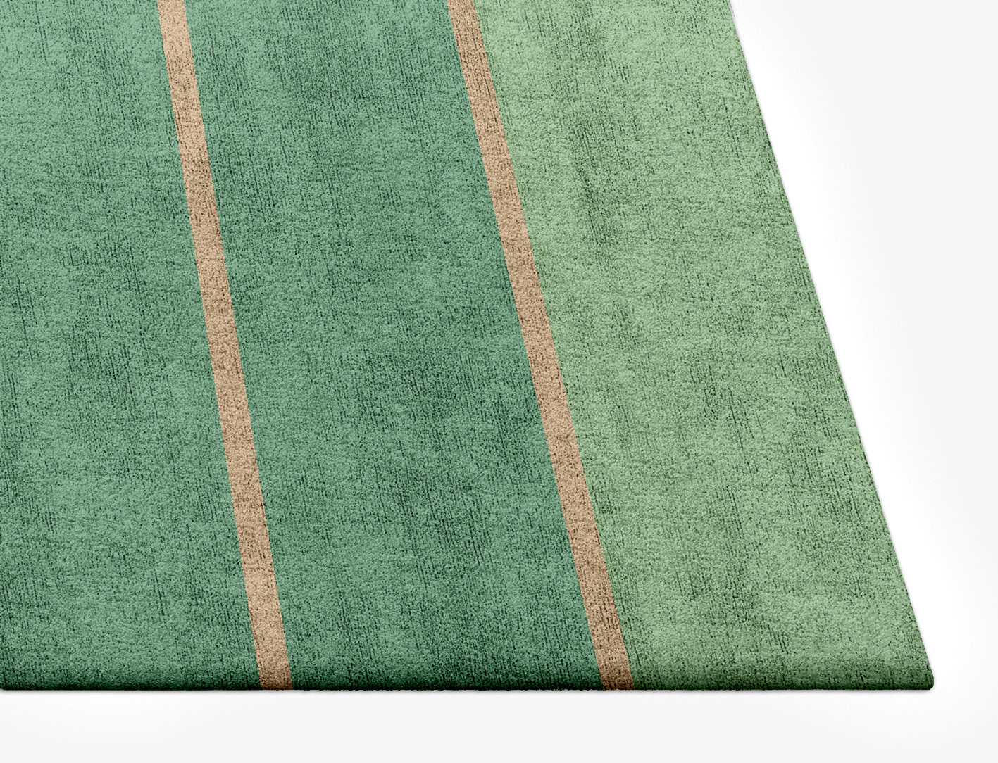 Sage Geometric Rectangle Hand Tufted Bamboo Silk Custom Rug by Rug Artisan