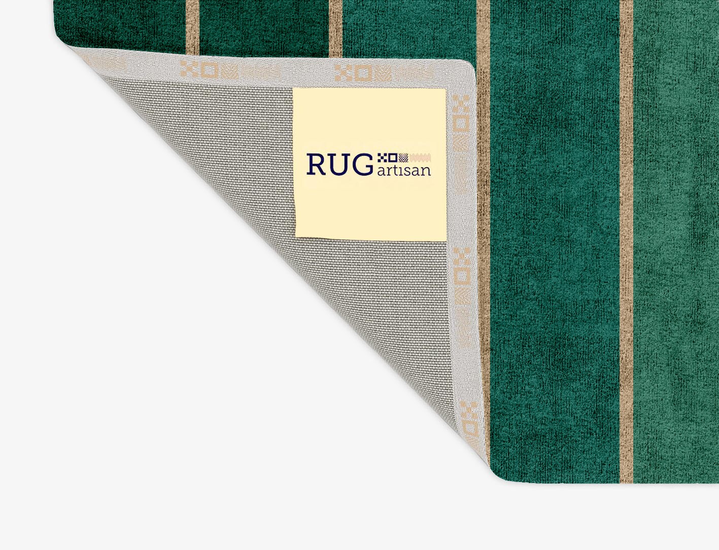 Sage Geometric Rectangle Hand Tufted Bamboo Silk Custom Rug by Rug Artisan