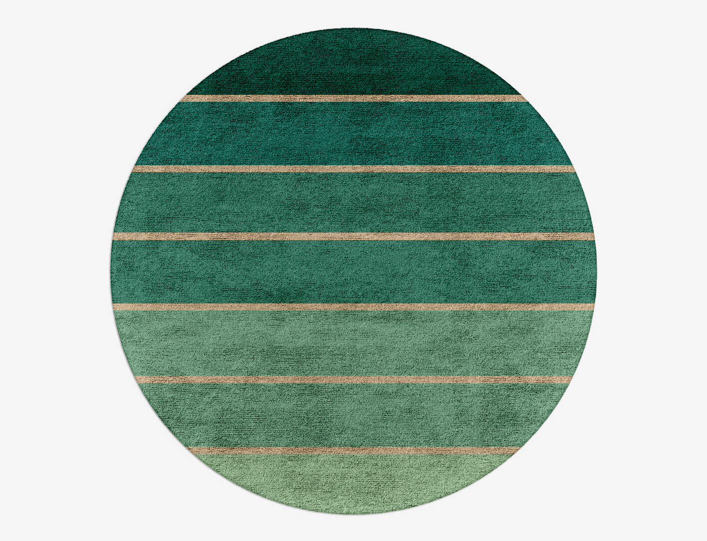 Sage Geometric Round Hand Tufted Bamboo Silk Custom Rug by Rug Artisan