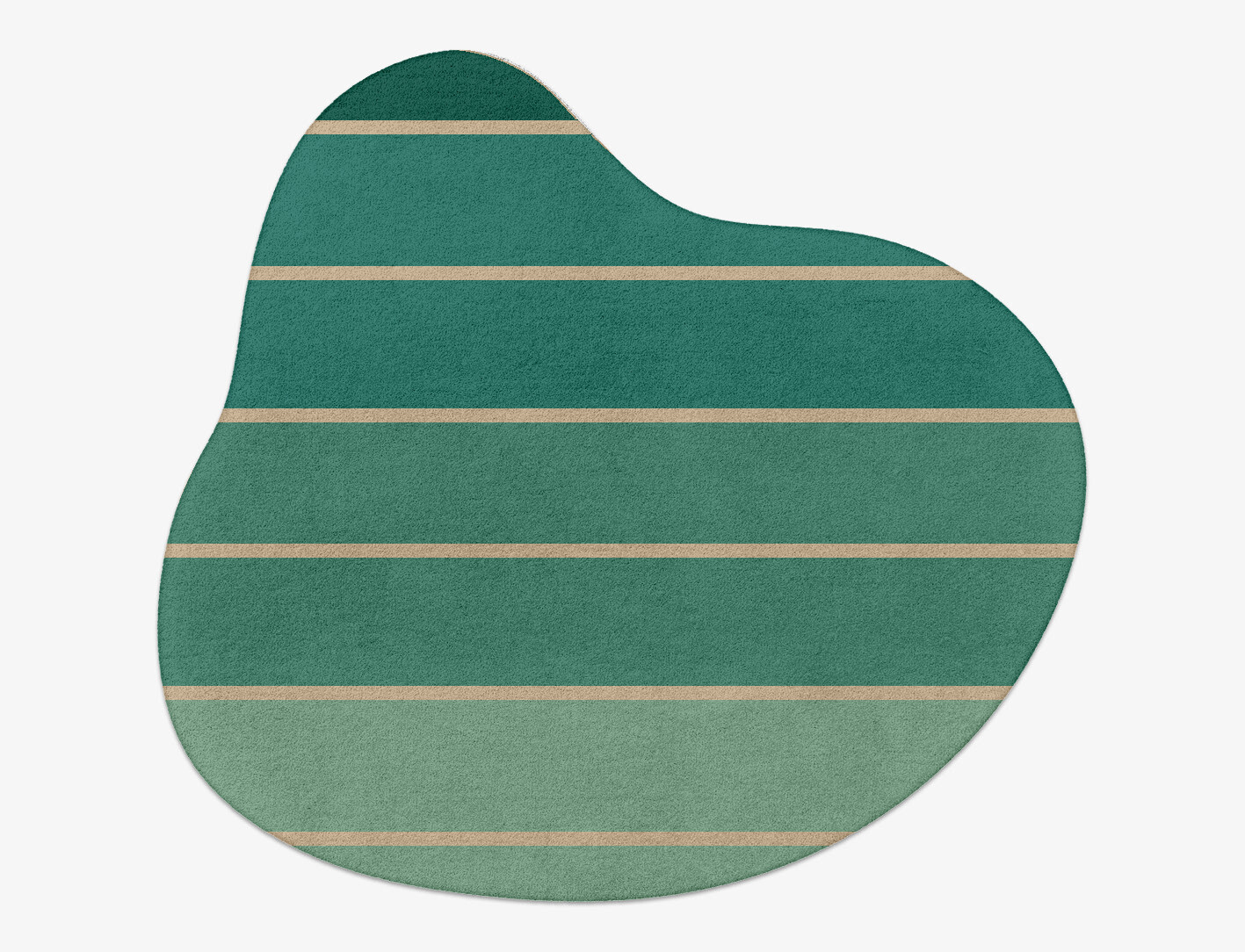 Sage Geometric Splash Hand Tufted Pure Wool Custom Rug by Rug Artisan