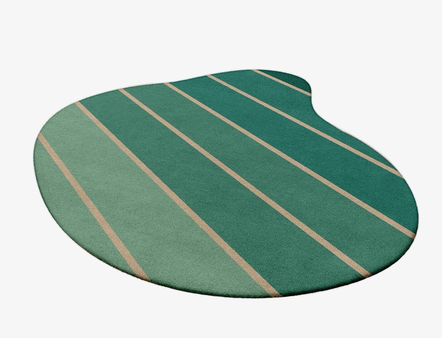Sage Geometric Splash Hand Tufted Pure Wool Custom Rug by Rug Artisan