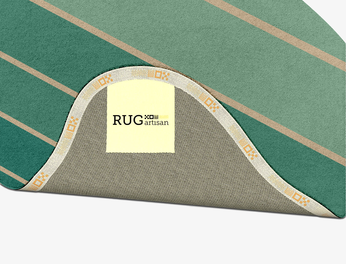 Sage Geometric Splash Hand Tufted Pure Wool Custom Rug by Rug Artisan