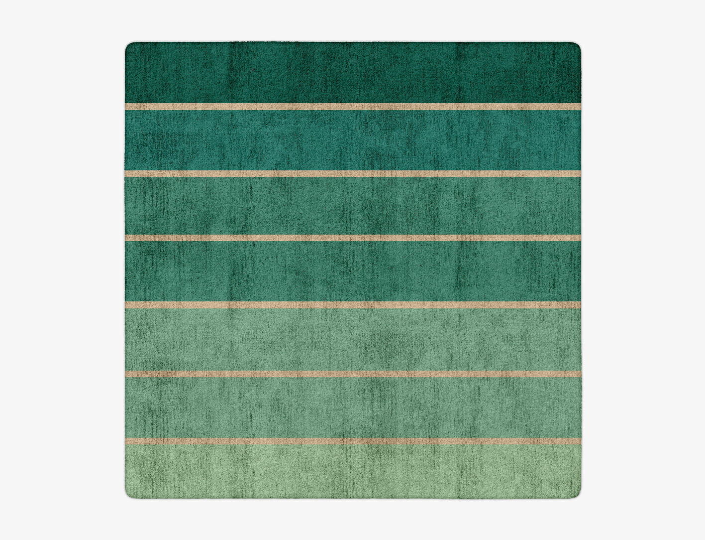 Sage Geometric Square Hand Tufted Bamboo Silk Custom Rug by Rug Artisan