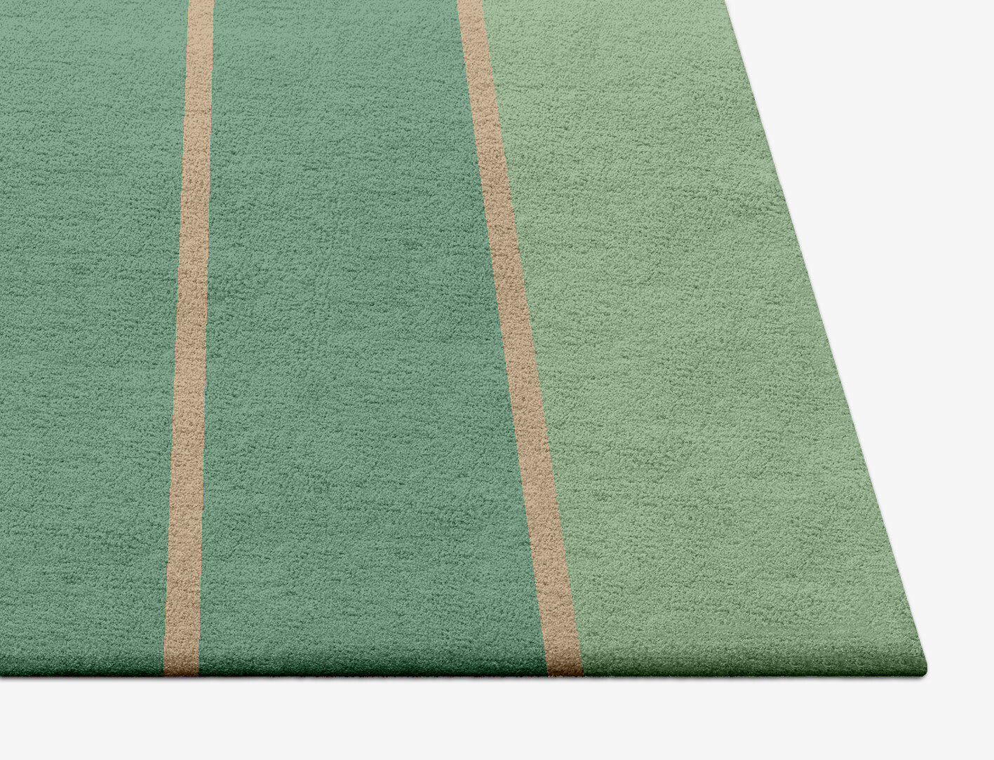 Sage Geometric Square Hand Tufted Pure Wool Custom Rug by Rug Artisan