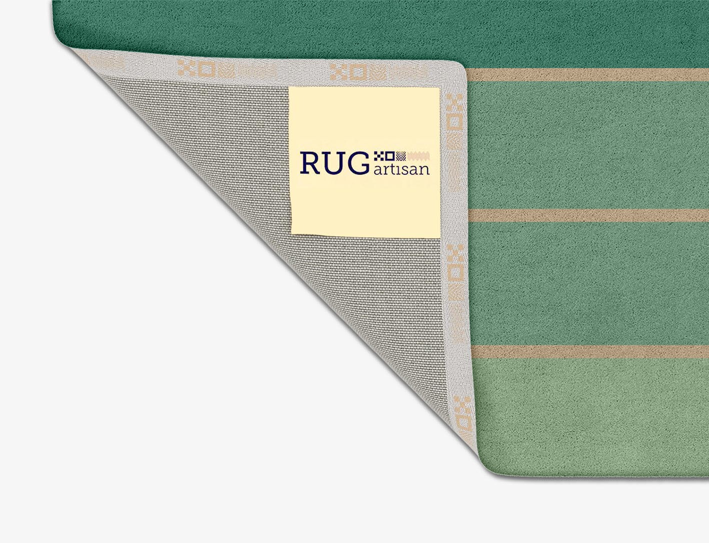 Sage Geometric Square Hand Tufted Pure Wool Custom Rug by Rug Artisan