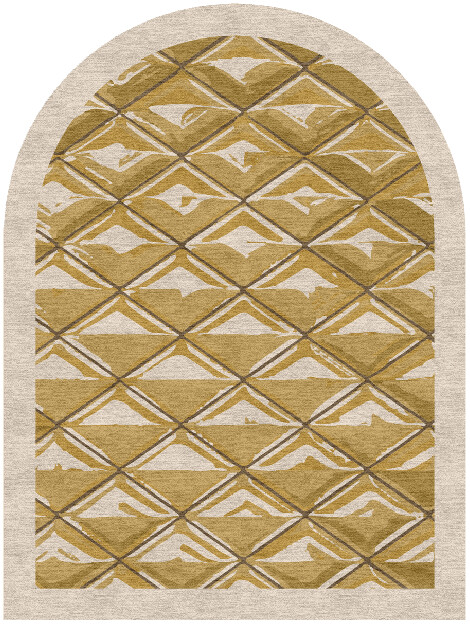 Sakana Origami Arch Hand Knotted Tibetan Wool Custom Rug by Rug Artisan