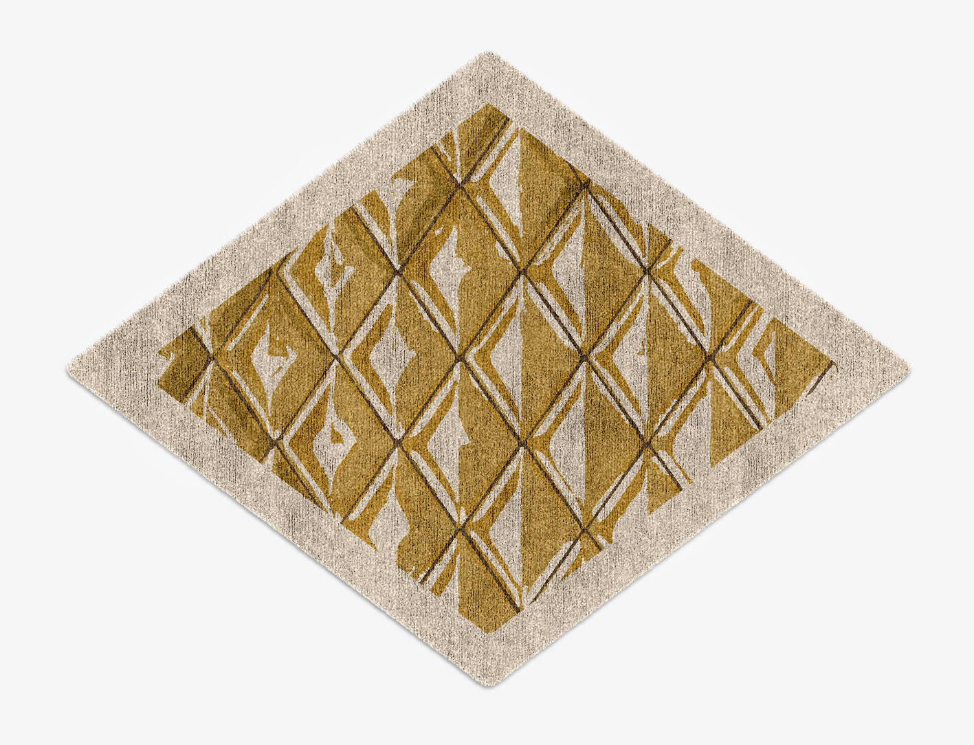 Sakana Origami Diamond Hand Knotted Bamboo Silk Custom Rug by Rug Artisan